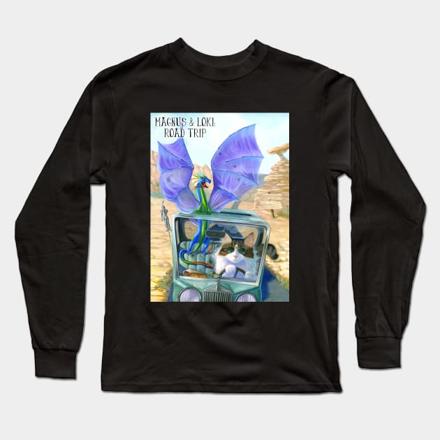 Magnus & Loki: Road Trip Long Sleeve T-Shirt by slclemens